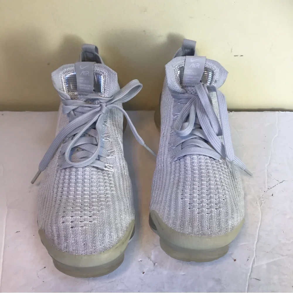 Nike Air VaporMax Flyknit 3 Pure Platinum Sneakers Running Shoes Lightweight W - Picture 4 of 16